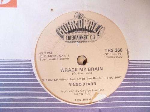 RINGO STARR 7 SINGLE WRACK MY BRAIN/DRUMMING IS MY MADNESS