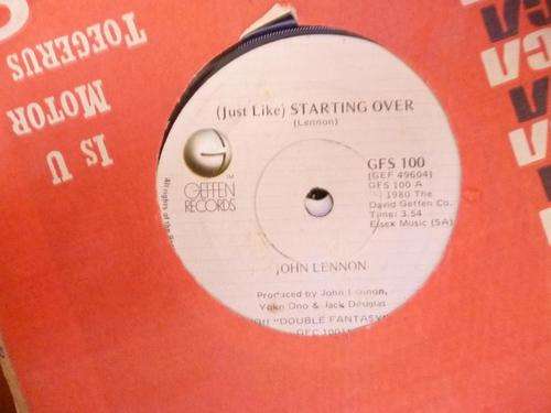 JOHN LENNON 7 SINGLE STARTING OVER/YOKO ONO-KISS KISS KISS PRODUCED BY JOHN LENNON