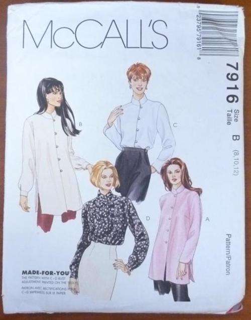 MC CALLS PATTERN 7916 SIZE 8-12