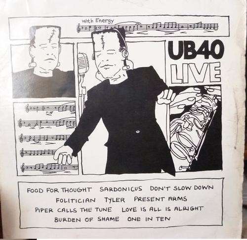 UB 40 -- LIVE -- VINYL LP