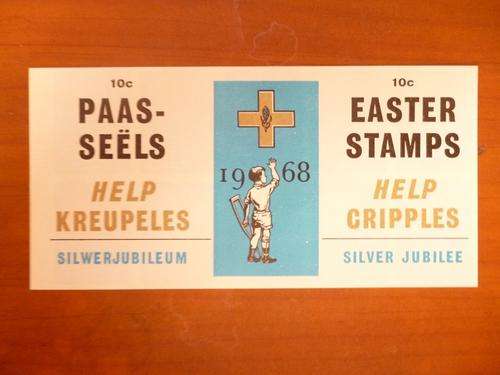 1968 SILVER JUBILEE EASTER STAMP BOOKLET COMPLETE. HELP CRIPPLES.