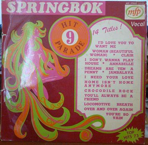 SPRINGBOK HIT PARADE 9 -- VINYL LP