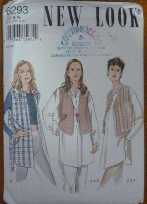 NEW LOOK PATTERN 6293 SIZE 6-16