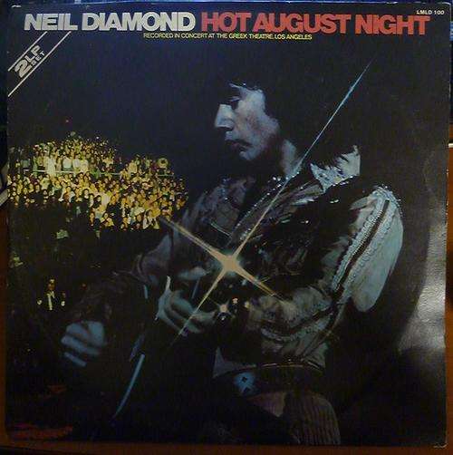 NEIL DIAMOND -- HOT AUGUST NIGHT -- DOUBLE VINYL LP