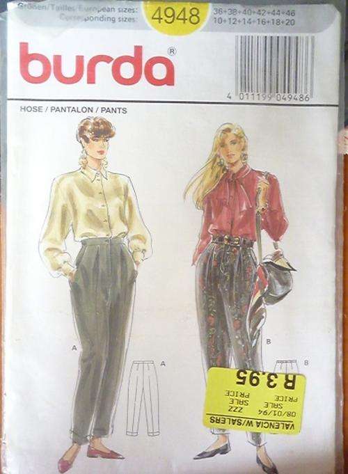 BURDA PATTERN 4948 SIZE 10-20