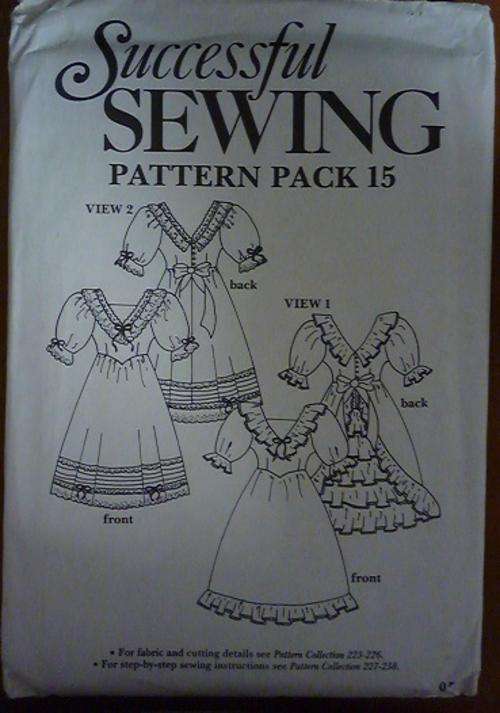 SUCCESSFUL SEWING PATTERN 15 NO INSTRUCTIONS