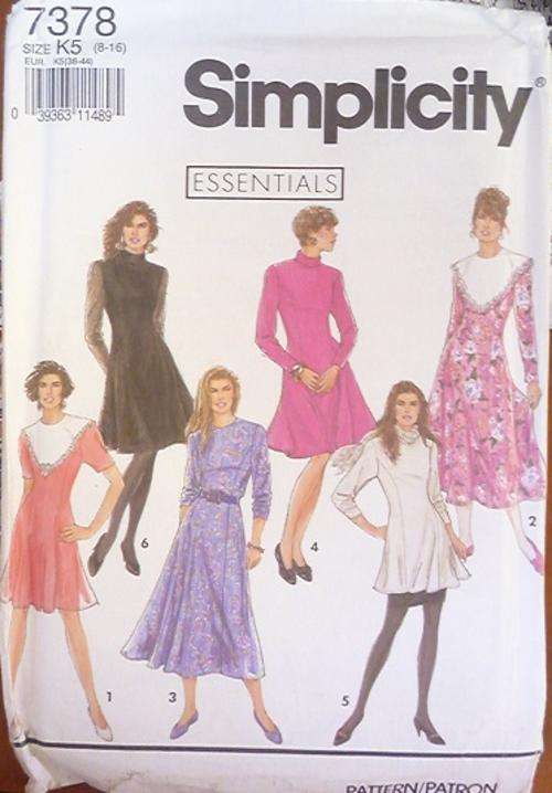 SIMPLICITY PATTERN 7378 SIZE 8-16