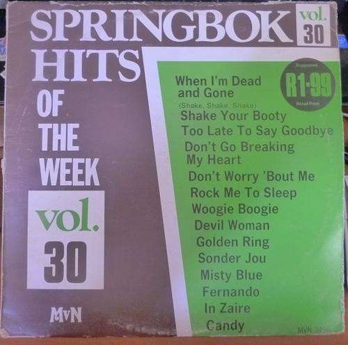 SPRINGBOK HITS OF THE WEEK VOL.30 -- VINYL LP
