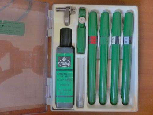 OLD FABER CASTELL DRAFTSMAN PEN SET
