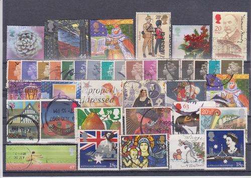 38 BRITISH STAMPS SUPPLIED IN ZIP LOCK BAG