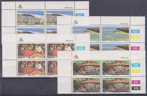 TRANSKEI CONTROL SET 1983 TOURISM WILD COAST SACC 121-124