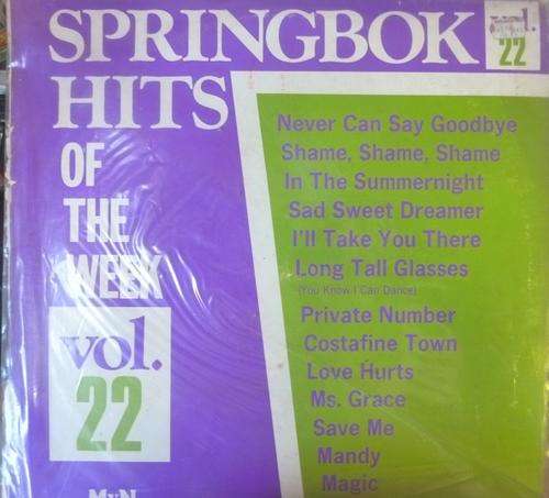 SPRINGBOK HITS OF THE WEEK VOL.22 -- VINYL LP