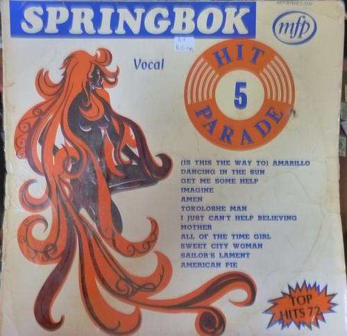 SPRINGBOK HIT PARADE 5 -- VINYL LP (RARE LP)
