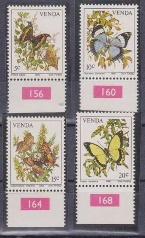 THEMATIC BUTTERFLY VENDA MNH