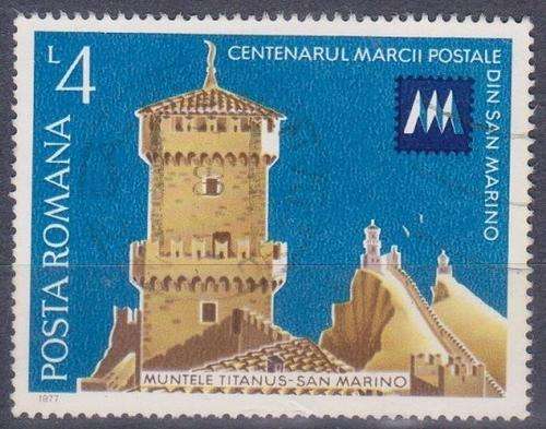 ROMANIA 1977 The 100th Anniversary of San Marino Stamps USED CV R5.50