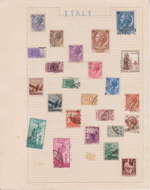 ITALY ON ALBUM PAGE