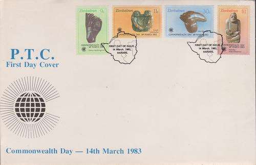 ZIMBABWE FDC COMMONWEALTH DAY 1983 CLEAN COVER