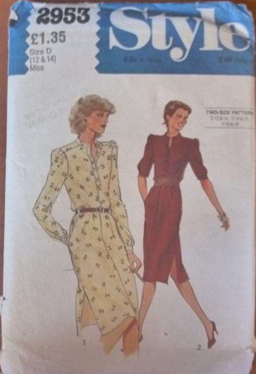 STYLE PATTERN 2953 SIZE 12-14