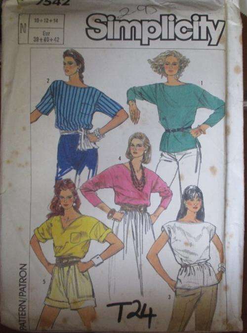 SIMPLICITY PATTERN 7542 SIZE 10-14