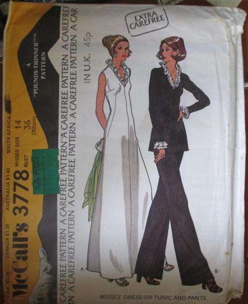McCALLS PATTERN 3778 SIZE 14