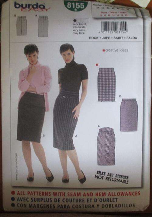 BURDA PATTERN 8155 SIZE 8-20