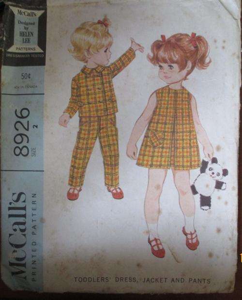 McCALLS PATTERN 8926 SIZE 2