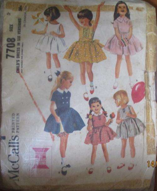 McCALLS PATTERN 7708 SIZE 5