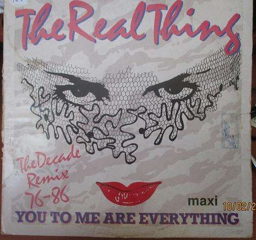 THE REAL THING --YOU TO ME ARE EVERYTHING --DECADE REMIX 12" MAXI VINYL