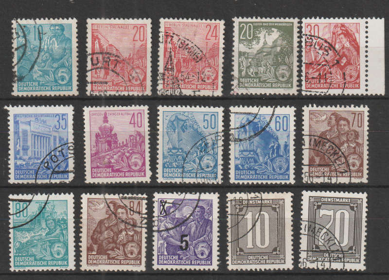 DDR SELECTION BID PER STAMP TO TAKE ALL CARD EXCLUDED