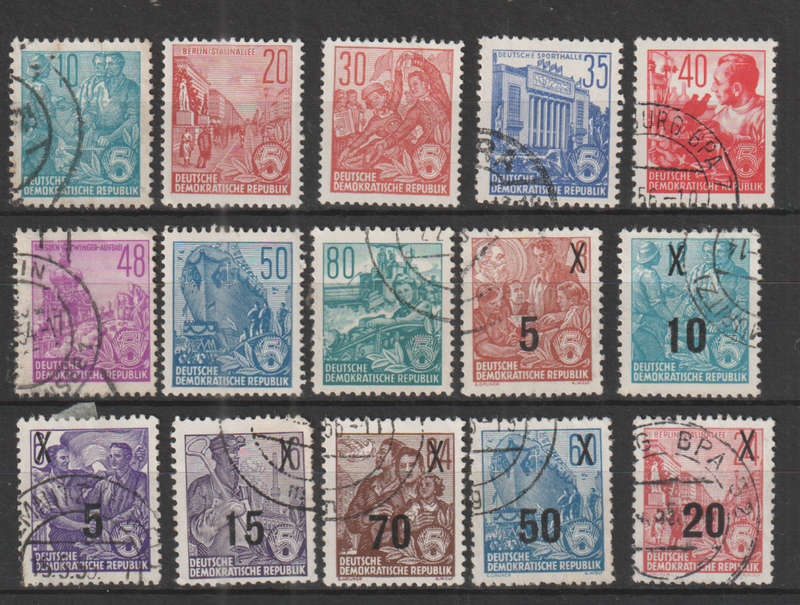 DDR SELECTION BID PER STAMP TO TAKE ALL CARD EXCLUDED