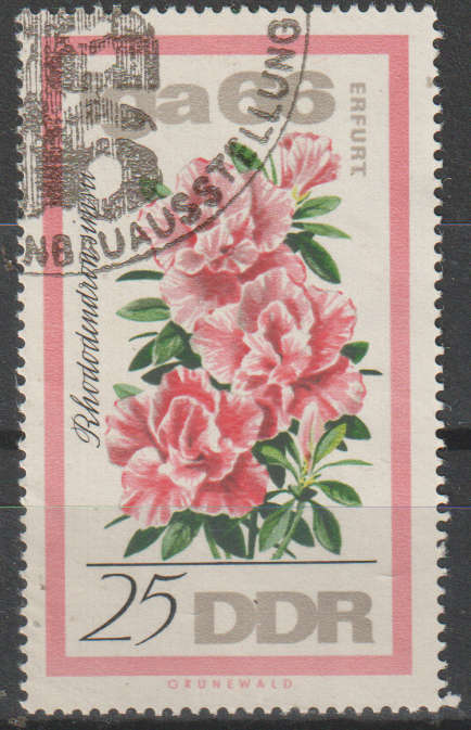 DDR 1966 Flowers - International Garden Exhibition in Erfurt ULH SG E908