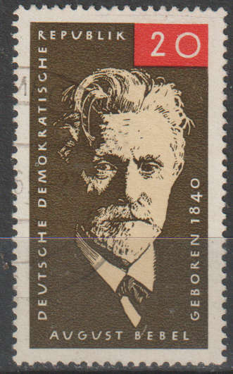DDR 1965 In Memorial of August Bebel ULH SG E807