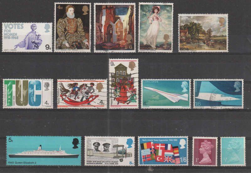 GB SELECTION BID PER STAMP TO TAKE ALL CARD EXCLUDED