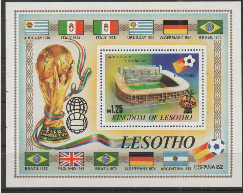 Lesotho - 1982 Football World Cup - Spain MM SG492