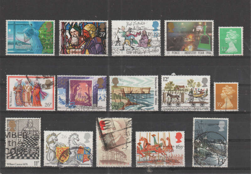 GB SELECTION BID PER STAMP TO TAKE ALL CARD EXCLUDED