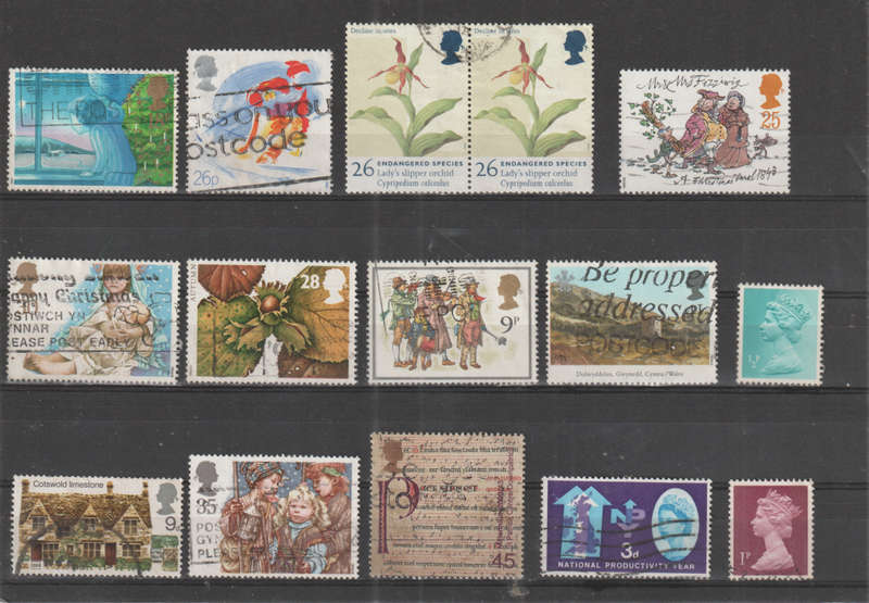 GB SELECTION BID PER STAMP TO TAKE ALL CARD EXCLUDED