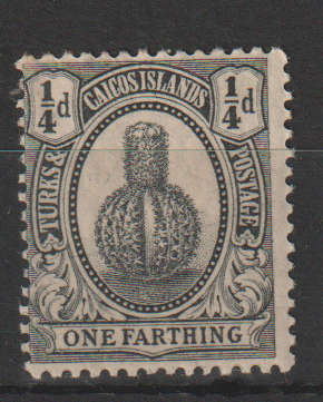 TURKS AND CAICOS ISLANDS 1910 -1911 Turks Head Cactus MM SG115