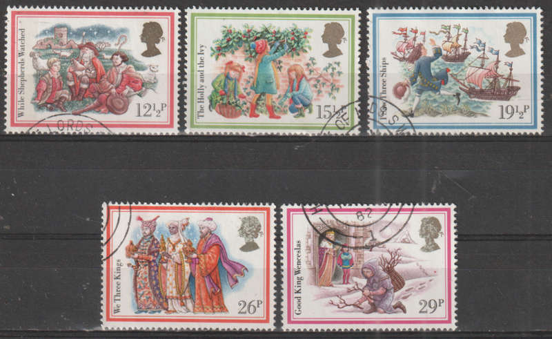 GB 1982 Christmas Stamps UNH SG1202-6