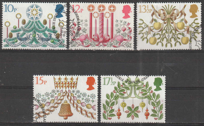GB 1980 Christmas Stamps UNH SG1138-42