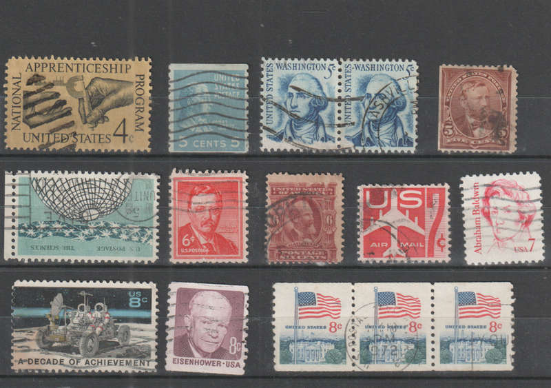 USA SELECTION BID PER STAMP TO TAKE ALL CARD EXCLUDED