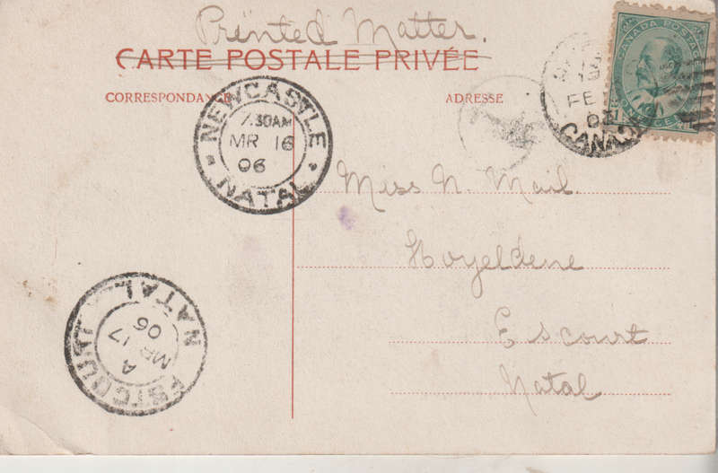 USED POST CARD 1904