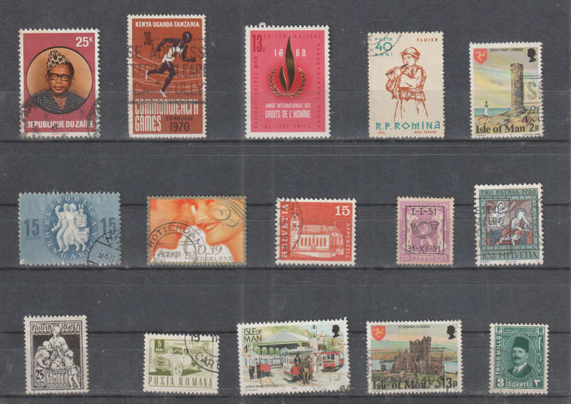 WORLD SELECTION BID PER STAMP TO TAKE ALL CARD EXCLUDED