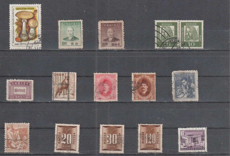 WORLD SELECTION BID PER STAMP TO TAKE ALL CARD EXCLUDED