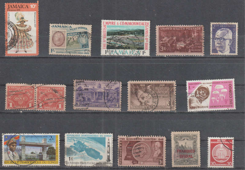WORLD SELECTION BID PER STAMP TO TAKE ALL CARD EXCLUDED