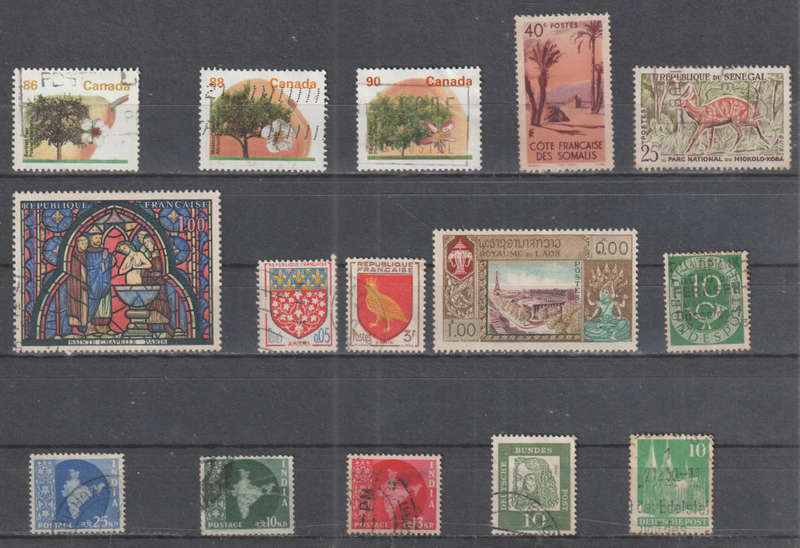 WORLD SELECTION BID PER STAMP TO TAKE ALL CARD EXCLUDED