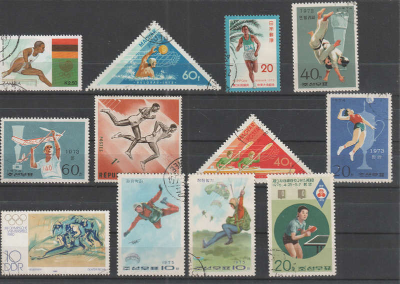 SPORT SELECTION BID PER STAMP TO TAKE ALL CARD EXCLUDED