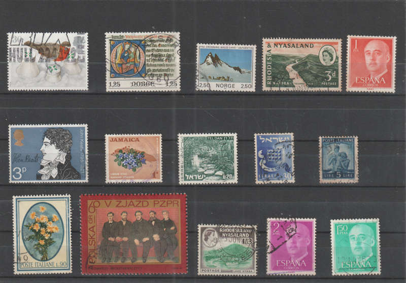 WORLD SELECTION BID PER STAMP TO TAKE ALL CARD EXCLUDED
