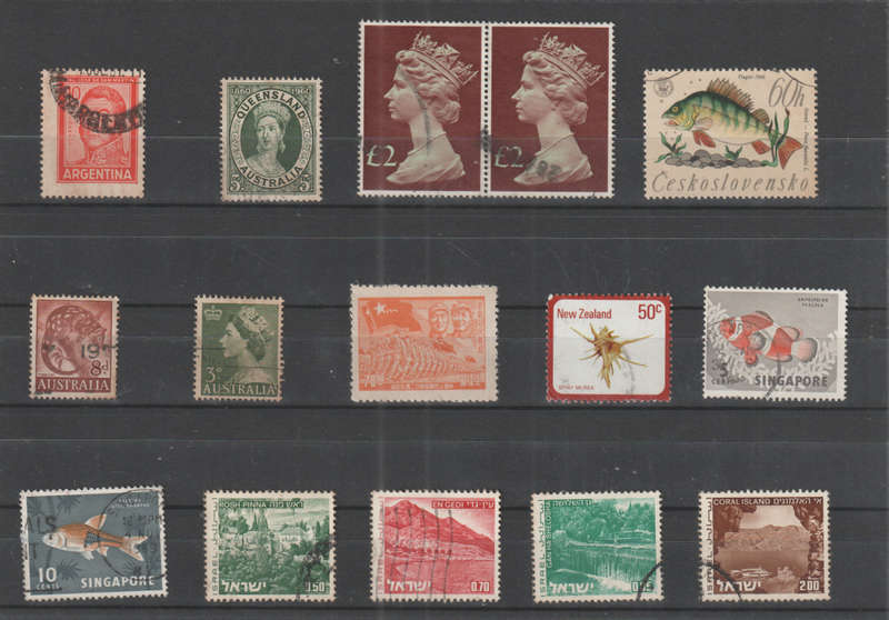 WORLD SELECTION BID PER STAMP TO TAKE ALL CARD EXCLUDED