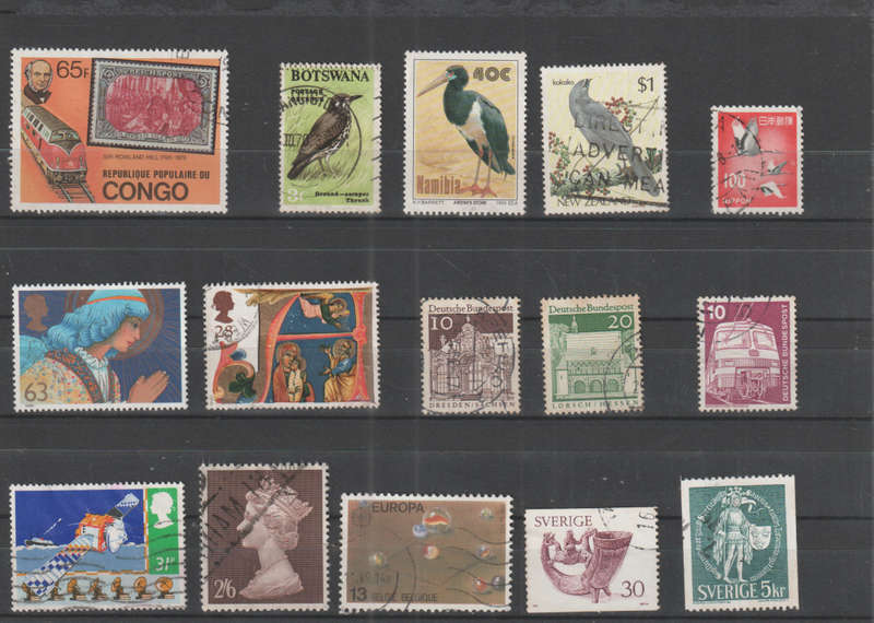 WORLD SELECTION BID PER STAMP TO TAKE ALL CARD EXCLUDED