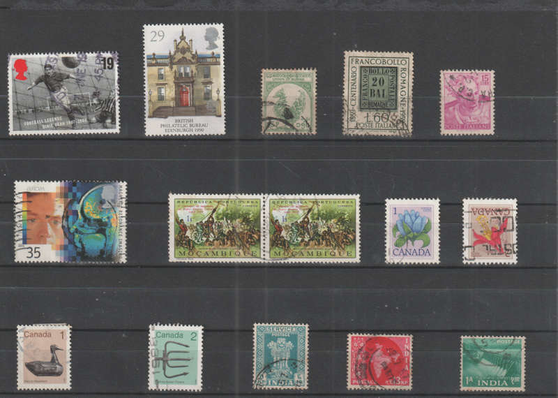 WORLD SELECTION BID PER STAMP TO TAKE ALL CARD EXCLUDED
